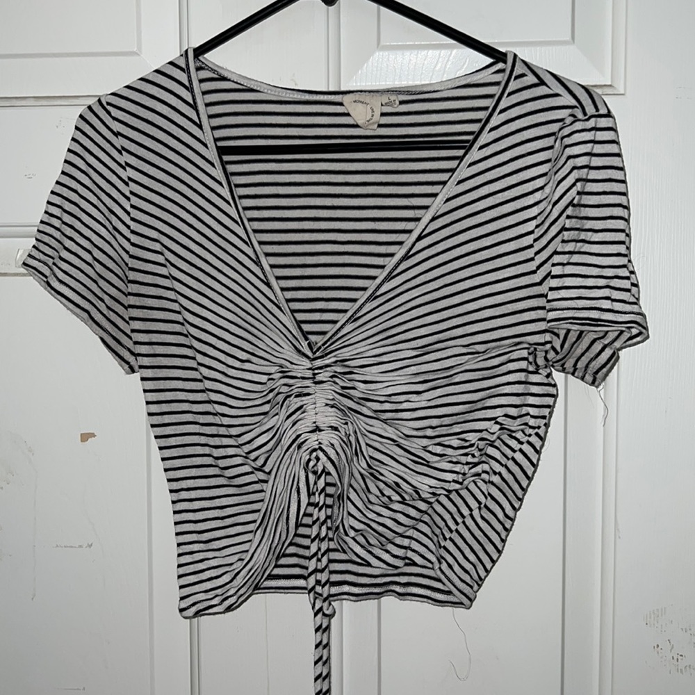 Black and white crop